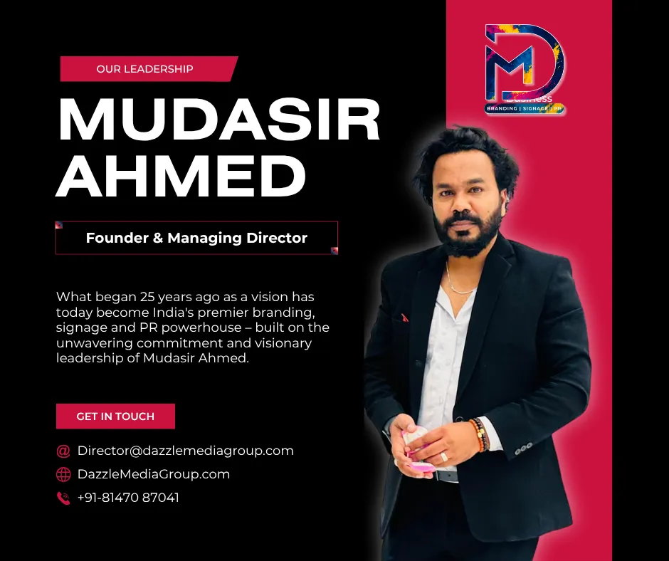 Mr. Mudasir Ahmed – Founder & Managing Director